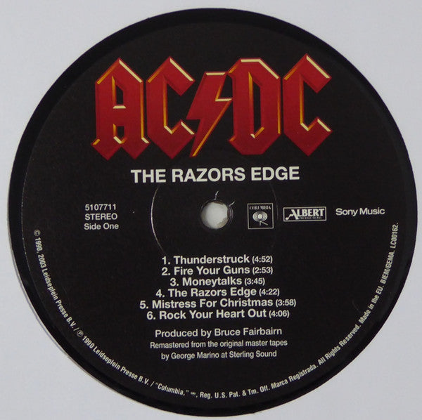 AC/DC : The Razors Edge (LP, Album, RE, RM, 180)