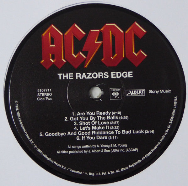 AC/DC : The Razors Edge (LP, Album, RE, RM, 180)