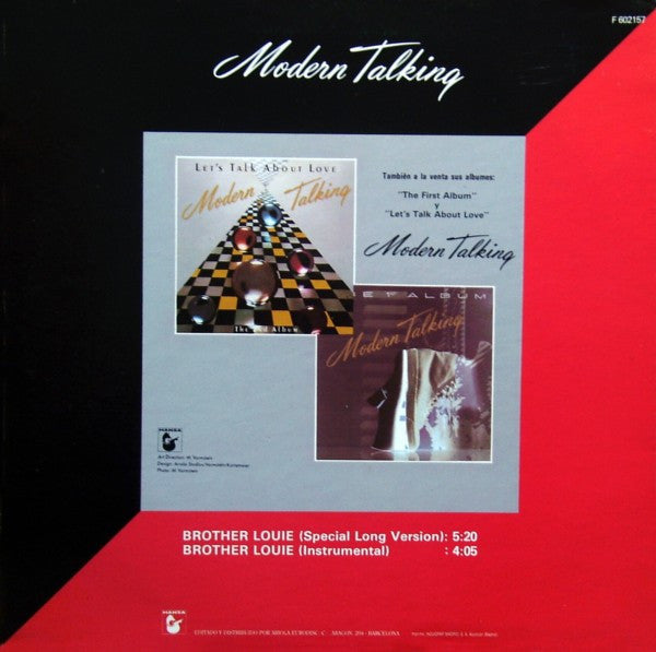 Modern Talking : Brother Louie (12", Maxi)