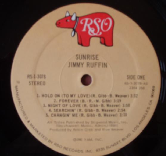 Jimmy Ruffin : Sunrise (LP,Album)