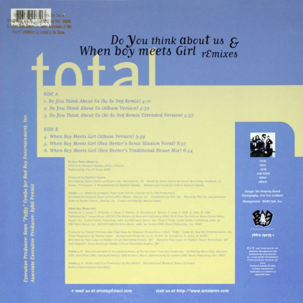 Total : Do You Think About Us & When Boy Meets Girl (Remixes) (12",33 ⅓ RPM)