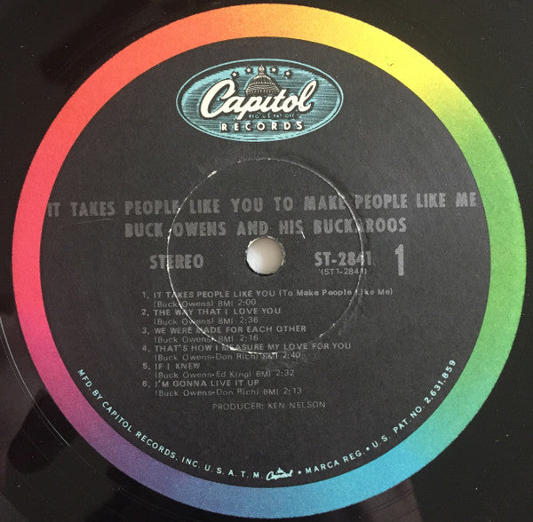 Buck Owens And The Buckaroos* : It Takes People Like You To Make People Like Me (LP, Album)