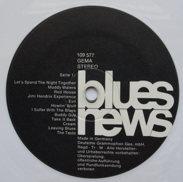 Various : Blues News (LP, Comp, Whi)