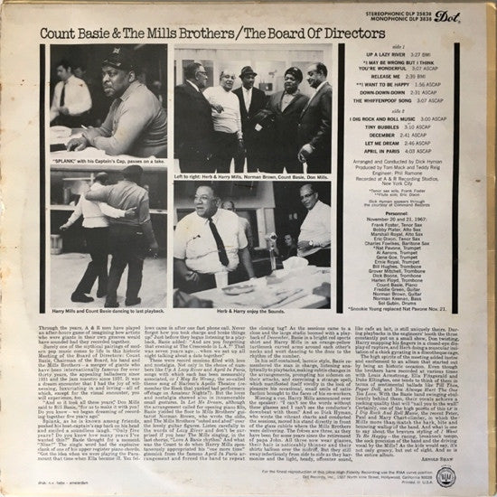 Count Basie & The Mills Brothers : The Board Of Directors (LP, Album)