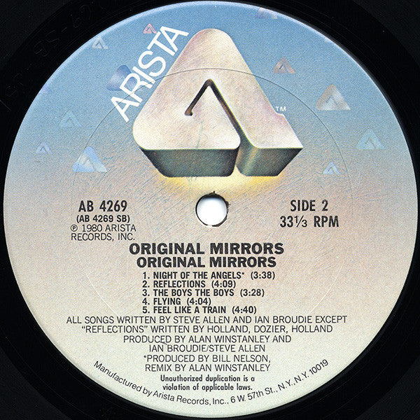 Original Mirrors : Original Mirrors (LP, Album, Ter)