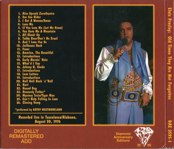 Elvis Presley - Old Times They Are Not Forgotten (CD, RP, Unofficial) - De Platen Aap – Vinylwinkel in Brielle & online webshop voor muziekliefhebbers