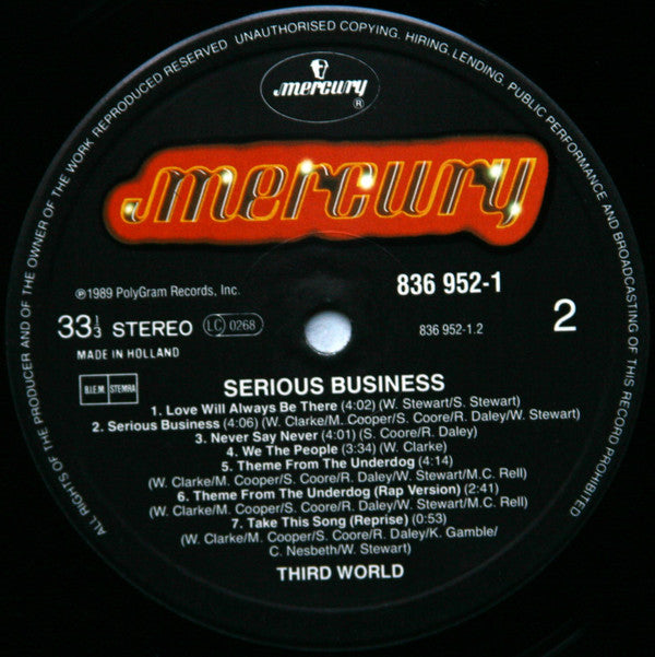 Third World : Serious Business (LP, Album)