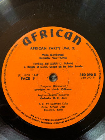 Various : African Party N° 2 (LP,Compilation)