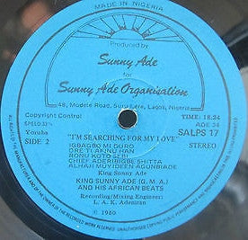 King Sunny Ade G.M.A. And His African Beats* : Searching For My Love (LP, Album)