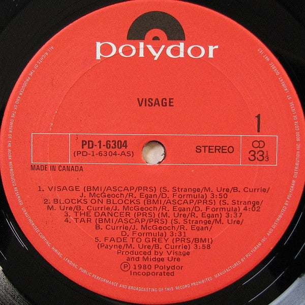Visage : Visage (LP, Album)