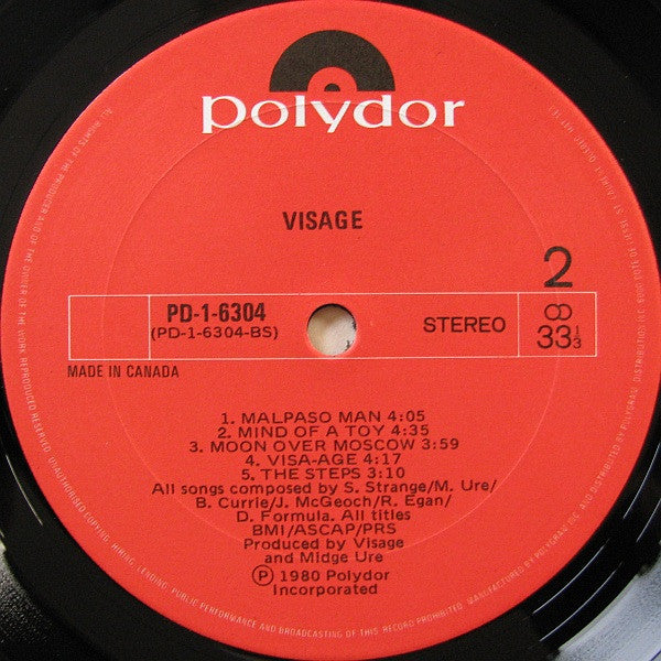 Visage : Visage (LP, Album)