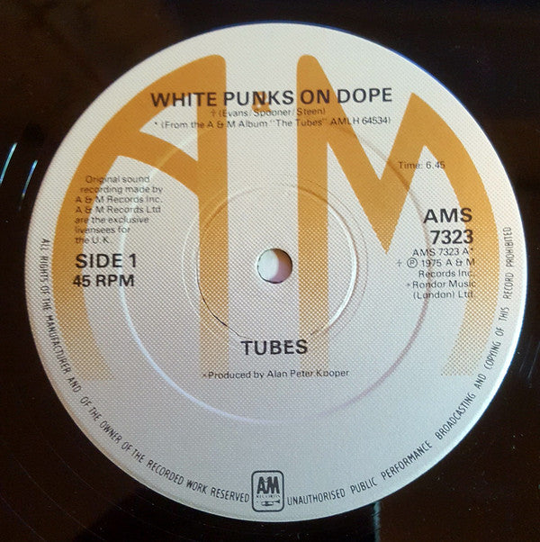 The Tubes - White Punks On Dope (12", Single, S/Edition) - De Platen Aap – Vinylwinkel in Brielle & online webshop voor muziekliefhebbers