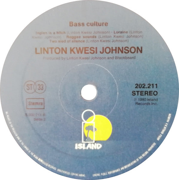 Linton Kwesi Johnson : Bass Culture (LP, Album)