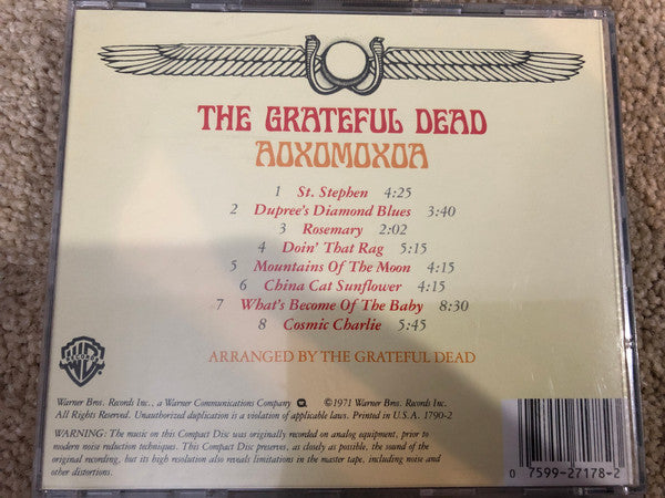 The Grateful Dead : Aoxomoxoa (CD, Album, RE)