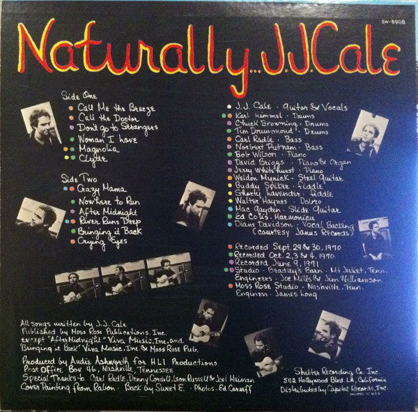 J.J. Cale : Naturally (LP, Album, Win)