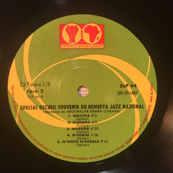 Bembeya Jazz National : Special Recueil-Souvenir Du Bembeya Jazz National (Mémoire De Aboubacar Demba Camara) (LP, Comp, RP)