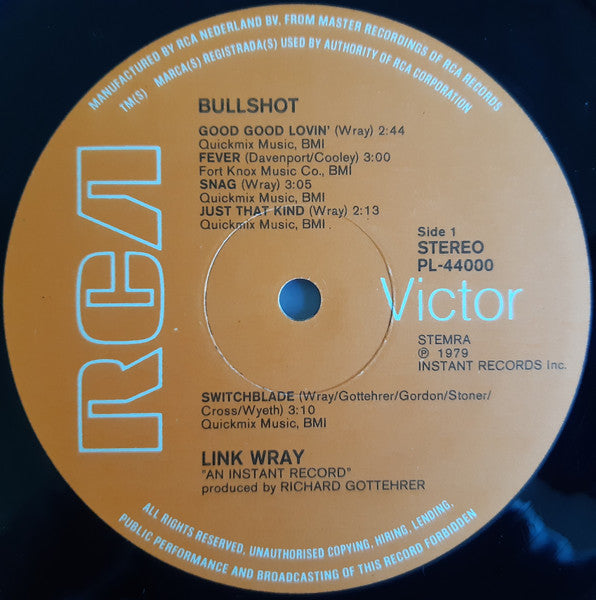 Link Wray : Bullshot (LP, Album)
