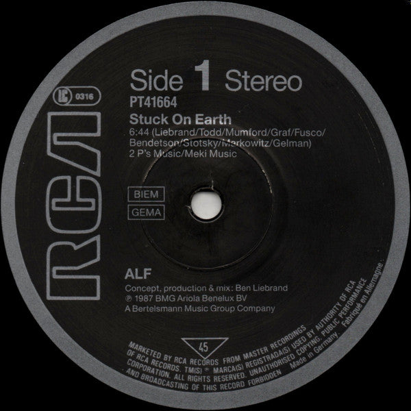 ALF (2) : Stuck On Earth (12", Maxi)