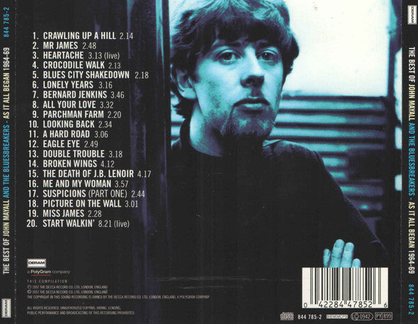 John Mayall & The Bluesbreakers - The Best Of John Mayall And The Bluesbreakers - As It All Began 64-69 (CD, Comp, RM, PMD) - De Platen Aap – Vinylwinkel in Brielle & online webshop voor muziekliefhebbers
