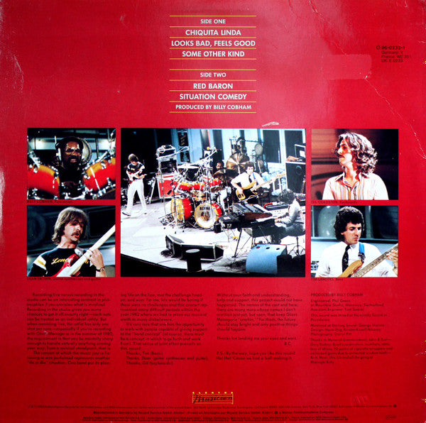 Billy Cobham's Glass Menagerie, Billy Cobham · Dean Brown · Gil Goldstein · Tim Landers : Smokin' (LP, Album)