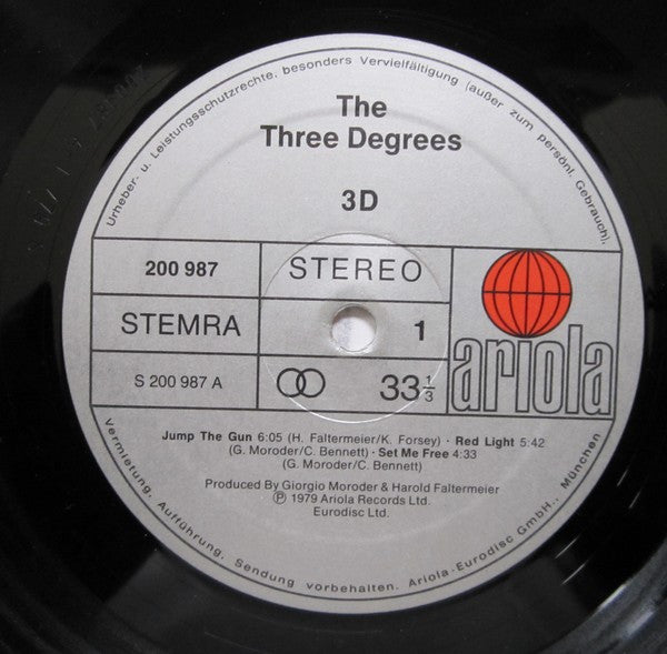 3 Degrees* : 3D (LP, Album)