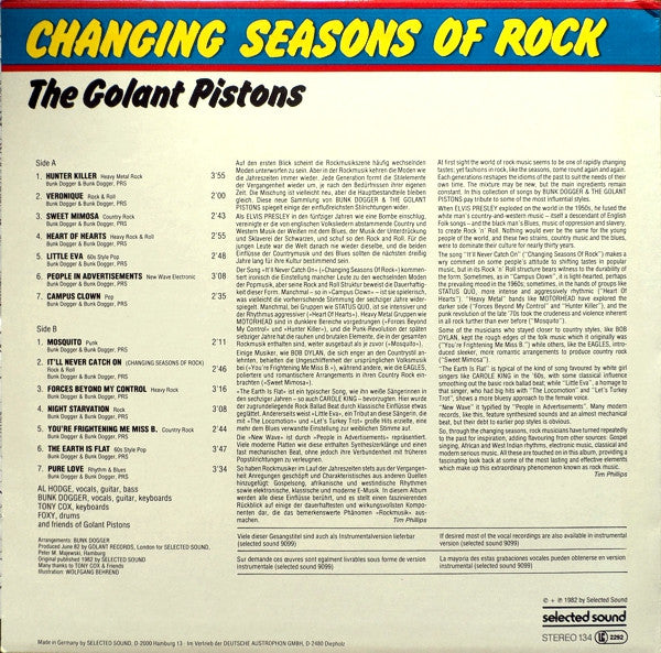 Golant Pistons, The : Changing Seasons Of Rock (LP,Album)