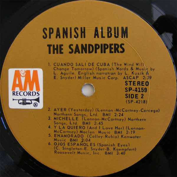 The Sandpipers : Spanish Album (LP, Album)