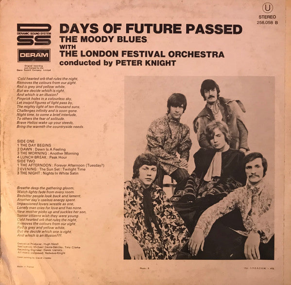 The Moody Blues With The London Festival Orchestra Conducted By Peter Knight (5) : Days Of Future Passed (LP, Album, RP)