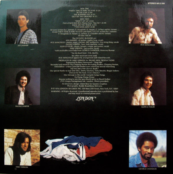 Olympic Runners : Don't Let Up (LP,Album)