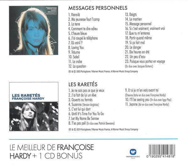 Françoise Hardy - Messages Personnels / Les Raretés (CD, Comp, RE + CD, Comp + Box) - De Platen Aap – Vinylwinkel in Brielle & online webshop voor muziekliefhebbers