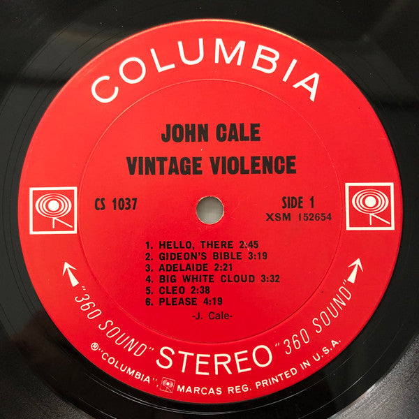 John Cale : Vintage Violence (LP, Album, Pit)