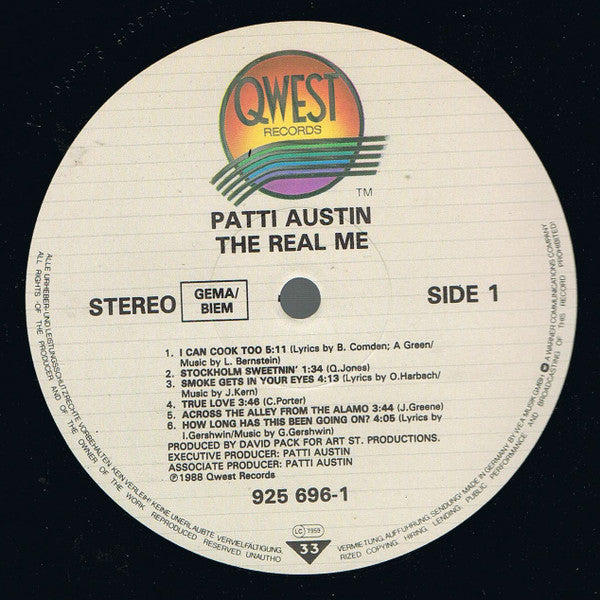 Patti Austin : The Real Me (LP,Album)