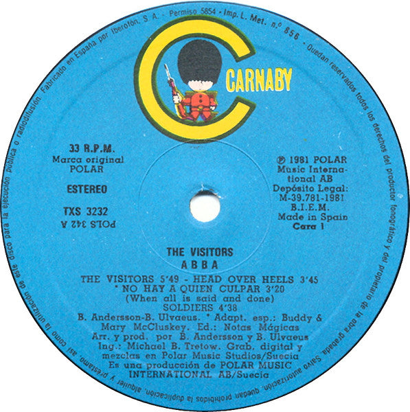 ABBA - The Visitors (LP, Album) - De Platen Aap – Vinylwinkel in Brielle & online webshop voor muziekliefhebbers