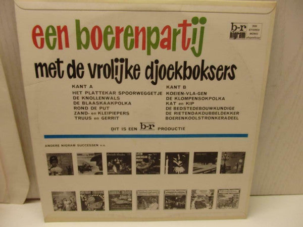 De Vrolijke Djoekboksers : Een Boerenpartij Met De Vrolijke Djoekboksers (LP, Album)