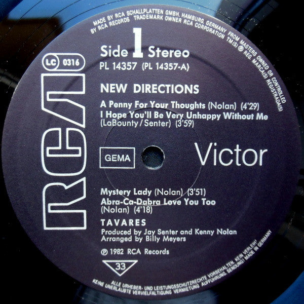 Tavares : New Directions (LP, Album)