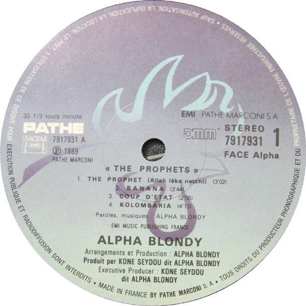 Alpha Blondy And The Solar System : The Prophets (LP, Album)