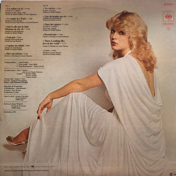 Jeane Manson : Lovingly (LP, Album, Gat)