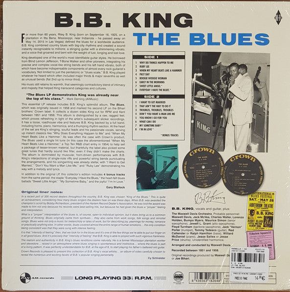B.B. King : The Blues (LP, Ltd, RM)