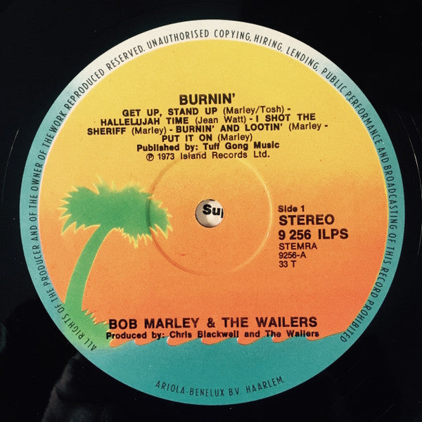 The Wailers : Burnin' (LP, Album, Gat)