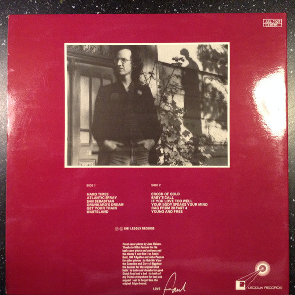 Paul Stephenson (2) : Hard Times (LP, RE)