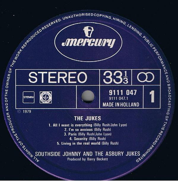 Southside Johnny & The Asbury Jukes : The Jukes (LP, Album)