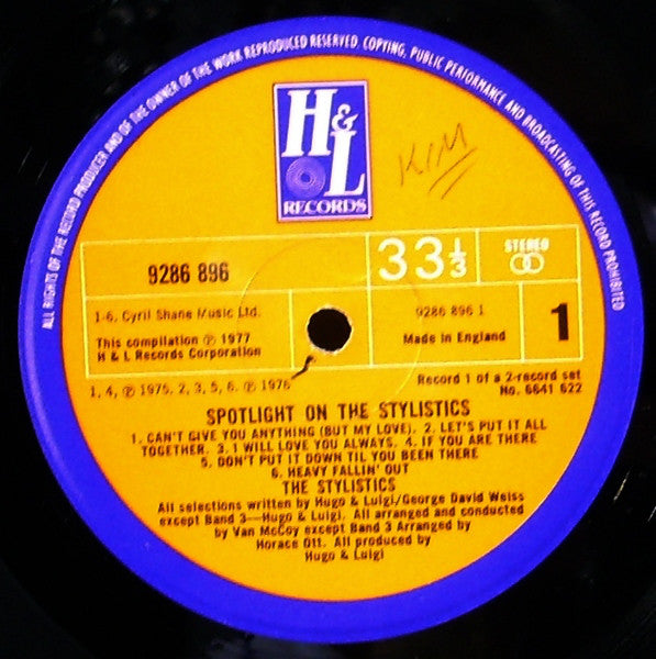 The Stylistics : Spotlight On The Stylistics (2xLP, Comp)