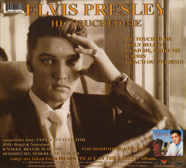 Elvis Presley : He Touched Me (CD, Promo, Smplr)