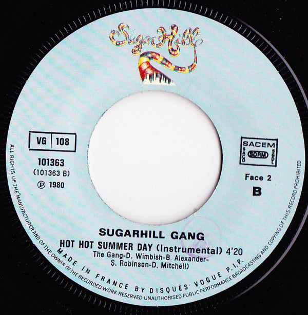Sugarhill Gang : Hot Hot Summer Day (7",45 RPM)