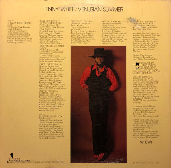 Lenny White : Venusian Summer (LP, Album)