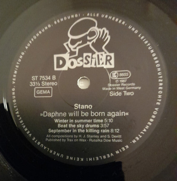 Stano : Daphne Will Be Born Again (LP)
