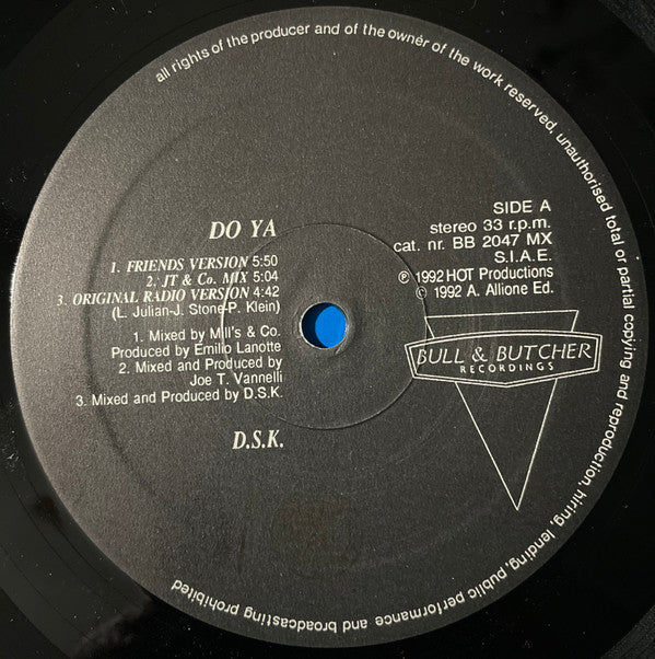 DSK : Do Ya (12")