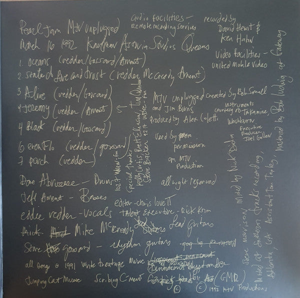 Pearl Jam : MTV Unplugged (LP, RSD, Ltd)