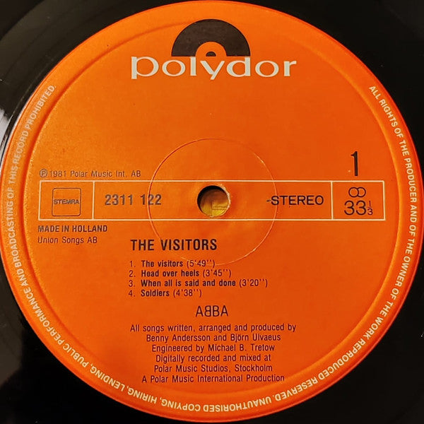 ABBA : The Visitors (LP, Album)