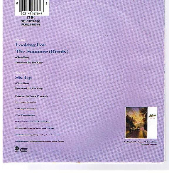 Chris Rea : Looking For The Summer (7", Single, Sol)